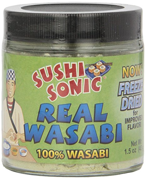 Sushi Sonic 100% Real Powdered Wasabi, 1.5 Ounce Jar