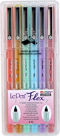 Uchida Of America Le Pen Flex Pastel Colors Art Supplies