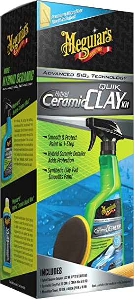 MEGUIAR'S G200200 Hybrid Ceramic Quik Clay Kit