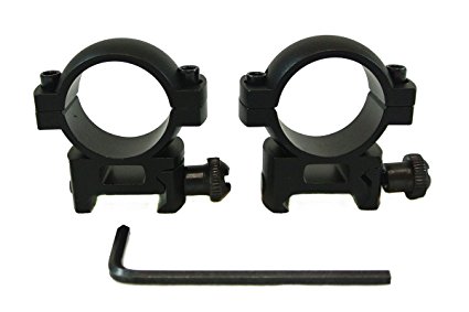 Monstrum Tactical 1" Scope Ring Set, Medium Profile, with Picatinny/Weaver Rail Mount