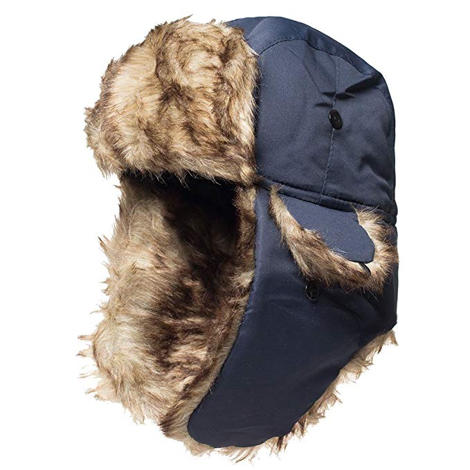 Winter Hat Warm Cap Ushanka Russian Trooper Trapper Hunting Cold Weather