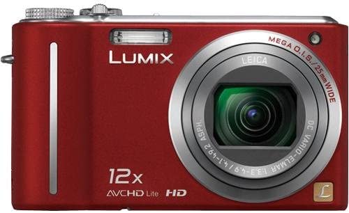 Panasonic Lumix DMC-ZS3 10MP Digital Camera with 12x Wide Angle MEGA Optical Image Stabilized Zoom and 3 inch LCD (Red)