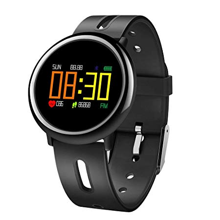 FociPow Sport Smart Watch, Bluetooth Smartwatch Fitness Tracker with Heart Rate Monitor, Sports Watch Pedometer, Calorie Monitor, Sleep Tracker Sync Reminder for Android/iOS, IP67 Waterproof