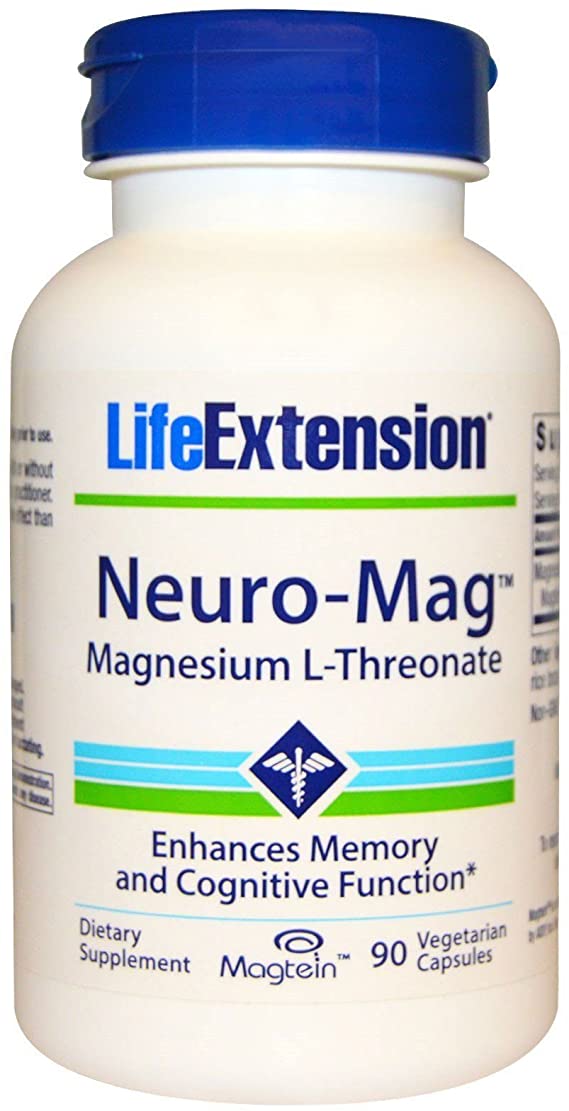 Life Extension Neuro-mag Magnesium L-threonate, 90 Count(2 Pack)