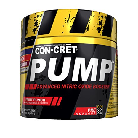 Con-Cret Pump Extreme Pre Workout Product, Fruit Punch, 32 Servings