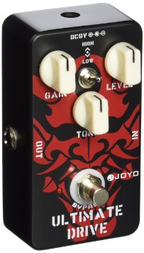Joyo JF-02 Ultimate Overdrive Pedal, featuring true Bypass Wiring, Tone Switch and Quality components
