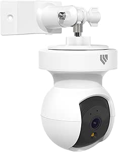 Wall Corner Mount for Kasa Indoor Pan(EC70/KC410S) and TP-Link Tapo Pan (C200/210) Security Camera,Compatible with Other Cameras with 1/4 Screw Mount (White)