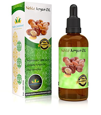 Noble Argan Oil. Pure Moroccan Organic Argan Oil for Hair Skin Nails.