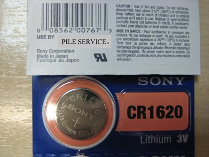 Sony Lithium 3V Batteries Size CR1620 (Pack of 5)