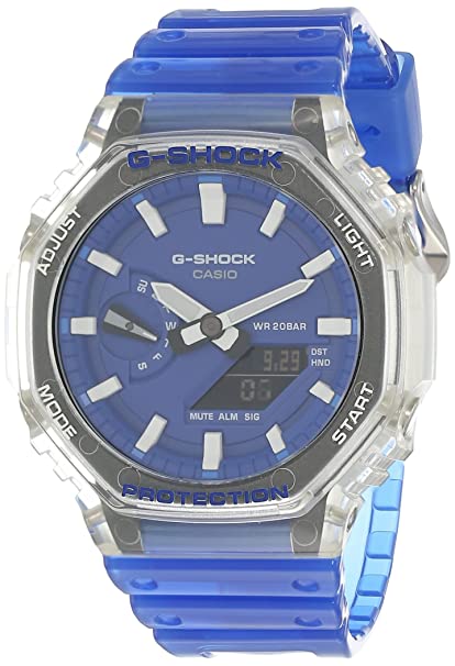 Casio Analog-Digital Blue Dial Men's Watch-GA-2100HC-2ADR