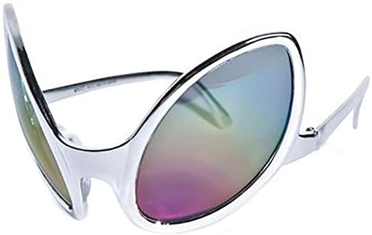 FancyPants FunTime Silver Alien Glasses Eyes Close Encounters Sunglasses