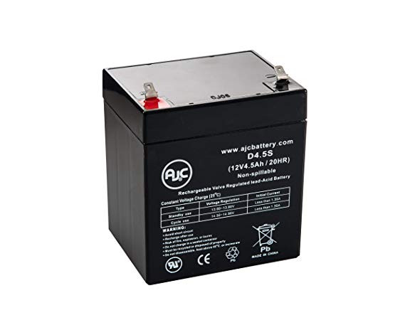 ADT DSC PC1555 12V 4.5Ah Alarm Battery - This is an AJC Brand Replacement