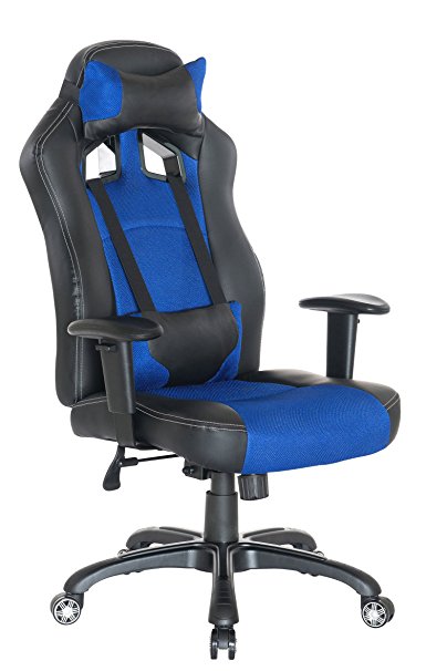 Guyou Racing Gaming Chair Ergonomic High Back Swivel Computer Office Chair With Lumbar Support and Headrest（Large, Widened）