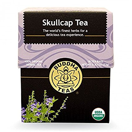 Skull Cap Tea - Organic Herbs - 18 Bleach Free Tea Bags