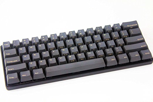 Mechanical Keyboard - KBC Poker 3 - Black Case - PBT Keycaps - Cherry Mx-Red [Metal Casing]