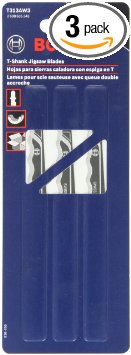 Bosch T313AW3 3-Piece 6 In. Knife Edge Special for Soft Materials T-Shank Jig Saw Blades