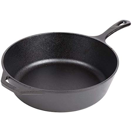 Lodge L10DSK3 Cast Iron Deep Skillet, Pre-Seasoned, 12-inch