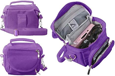 FoneM8® - Purple Travel Bag Carry Case For Nintendo 3DS, 3DS XL also Fits all other versions Of DS, DS Lite, DSi, DSi XL, 3DS, 3DS XL, New 2DS XL