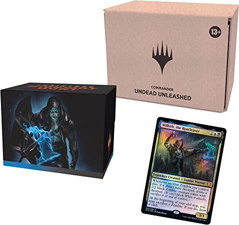 Magic: The Gathering Innistrad: Midnight Hunt Commander Deck – Undead Unleashed (Blue-Black) | Minimal Packaging Version