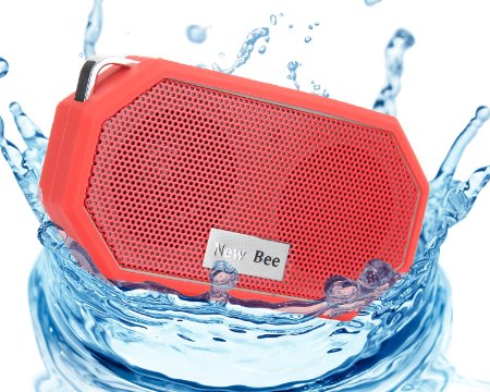OXoqo IP66 Bluetooth Speaker Portable Waterproof Wireless Outdoor and Shower Speaker Bluetooth CRS 40 Stereo with Built-in Mic Universal Compatible with iPhone iPad and Android Audio DevicesRed