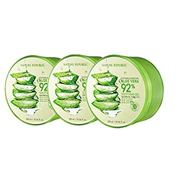 Nature Republic Soothing and Moisture Aloe Vera 92% Soothing Gel 3ea [Imported][Korean Cosmetic]