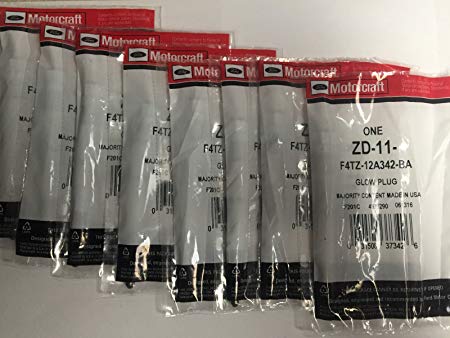 Brand New 8PC Motorcraft ZD-11 F4TZ-12A342-BA Glow Plugs 1995-2003 Ford 7.3 Liter