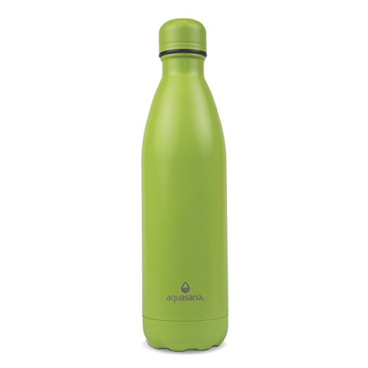 Aquasana Vacuum Sealed Insulated Stainless Steel  Bottle, 25 oz., Green