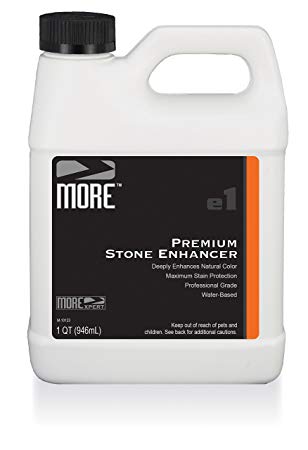 MORE Premium Stone Enhancer - Gentle, Water Based Formula - Natural Stone Sealer and Enhancer [Quart / 32 Oz.]