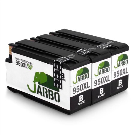 JARBO 3BK Pack Replacement For HP 950 Ink Cartridge 3xBlack Compatible With HP Officejet PRO 8600 8610 8620 8630 8640 8660 8615 8625 251dw 271dw