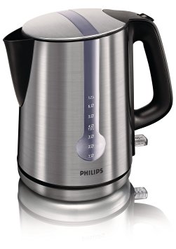 Philips HD4671/20 Energy Efficient Kettle, 3000 W , 1.7 L - Brushed Metal