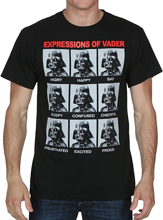 Star Wars the Many Expressions of Darth Vader Men's T-shirt