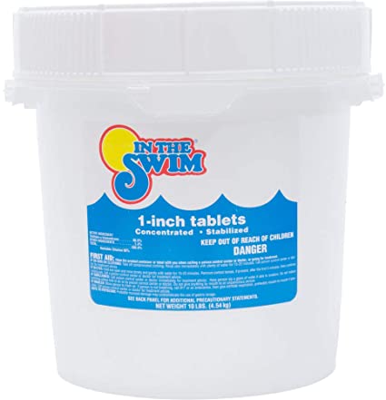In The Swim 1" Inch Pool Chlorine Tablets - 10 Pounds