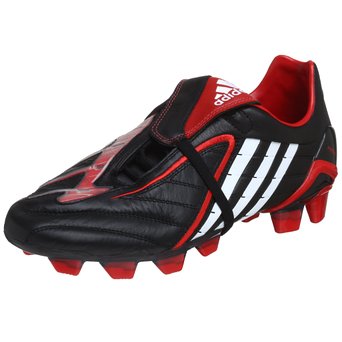 adidas Men's P POWERSWERVE TRXFG Soccer Shoe,Black/White/Red,11 M