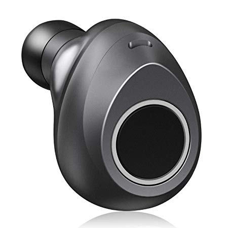 LEVIN Mini Earbud Wireless Headphones, 8-Hr Playtime Earpiece with Built-in Mic, Small Car Headset Premium Sound with Deep Bass (One Pcs)