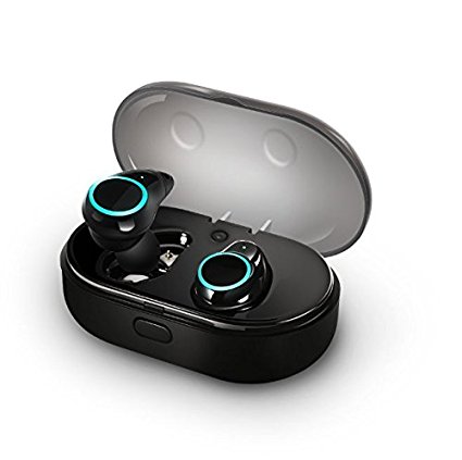 Wireless Earbuds Bluetooth Wireless Earphones with 800mAh Charging Box Mini Twins Stereo Wireless Headphones for Iphone and Android Phones Bluetooth Headphones with Built-in Mic