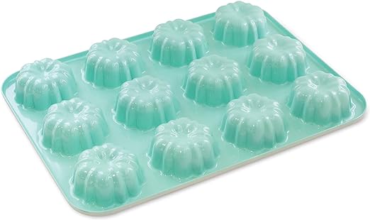 Nordic Ware Cupcake Mini Bundt, 3 3/8 Cup Capacity, Mint