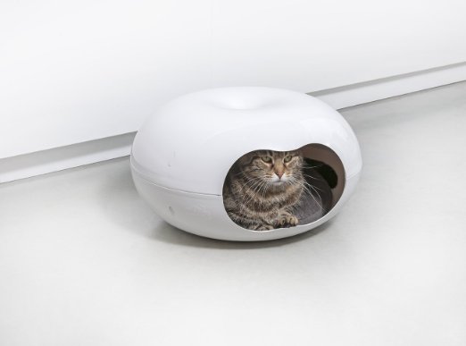 Cat Bed - Unique Cave Bed Design - This Cozy Cat Pod Comes With Plush Washable Cushion - Perfect for Small Pets and Kittens - This Is One Cat Furniture You And Your Pet Will Love