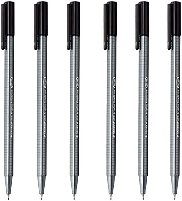 Staedtler Triplus Fineliner Black 0.3mm - Pack of Six