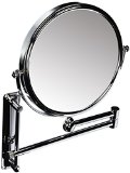 Danielle 10x Magnification Adjustable Round Wall Mount Mirror