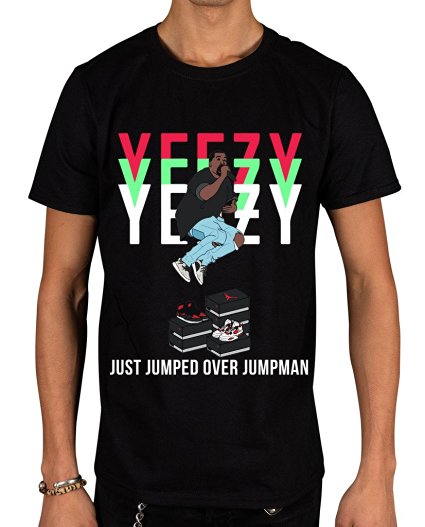 Workshop37 Men's Yeezy Just Jumped Over Jumpman Graphic T-Shirt