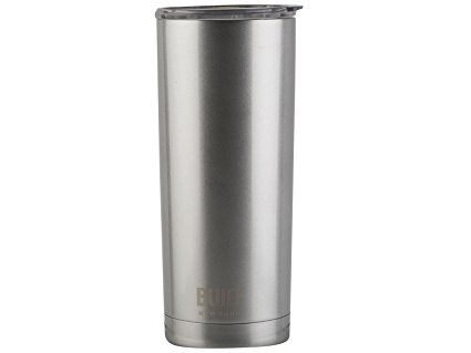 Built NY Double Wall Stainless Steel Vacuum Insulated Tumbler, 20-Ounce, Silver