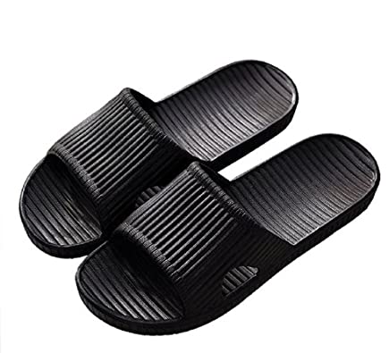 APIKA Women and Men’s Anti-Slip Slip-on Slippers Indoor Use Outdoor Use Bath Sandal Soft Foam Sole Pool Shoes House Home Slide