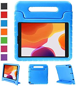 BelleStyle Kids Shockproof Case Cover for iPad 9.7 Inch 2018/2017, iPad Air/iPad Air 2 (Blue)