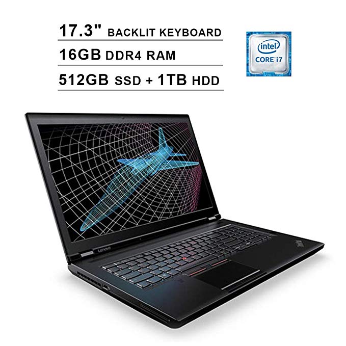 2019 Lenovo ThinkPad P71 17.3 Inch FHD 1080p Laptop (Intel 4-Core i7-7820HQ up to 3.90 GHz, 16GB DDR4 RAM, 512GB SSD (Boot)   1TB HDD, NVIDIA Quadro M620 2GB, Backlit KB, FP Reader, Windows 10 Pro)