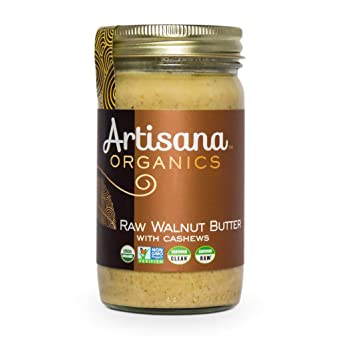 Artisana Organics Raw Walnut Butter with Cashews (1 Pack (14 oz))
