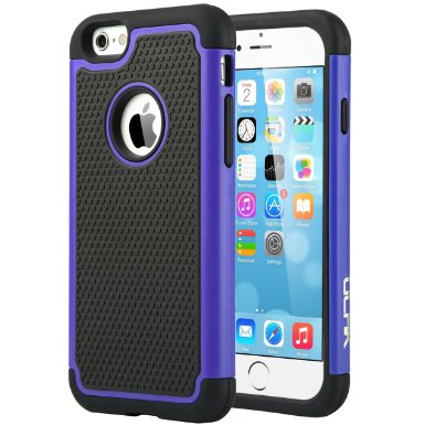 iPhone 6S Case, ULAK iPhone 6 / 6S (4.7 INCH) Case Shock Absorbing Hybrid Rugged Slim Cover Shell w/ Plastic Outer & Rubber Silicone Inner Cover (Navy Blue)