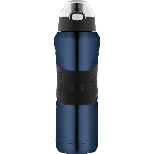 Under Armour Dominate 24 Ounce Vacuum Insulated Stainless Steel Bottle with Flip Top Lid