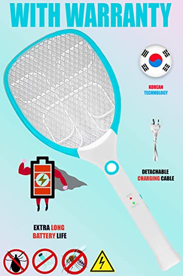 Viola Wide Range Mosquito Killer Racket Bat with Powerful Battery and Warranty