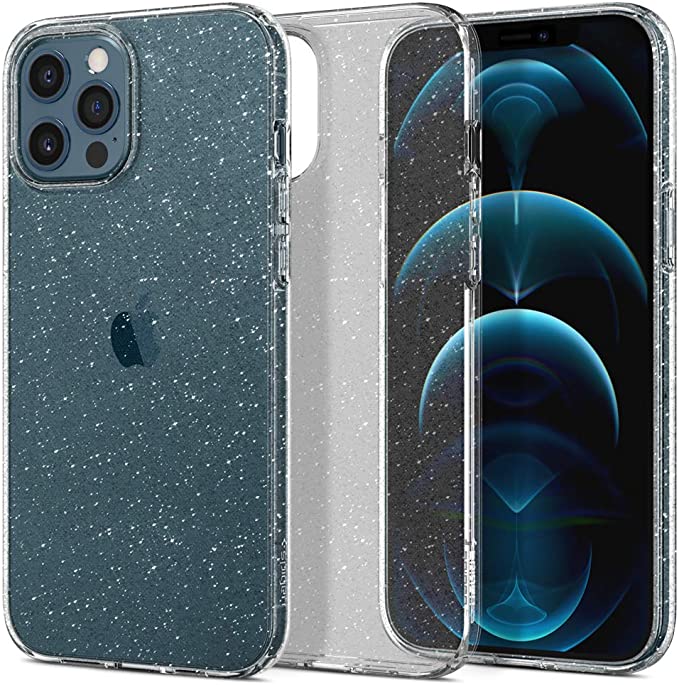 Spigen Liquid Crystal Glitter Designed for iPhone 12 Pro Max Case (2020) - Crystal Quartz