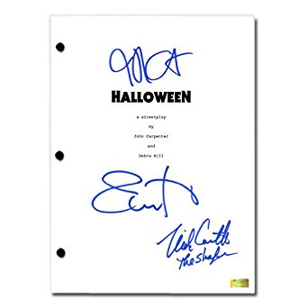 Jamie Lee Curtis, Nick Castle, John Carpenter Autographed 1978 Halloween Script